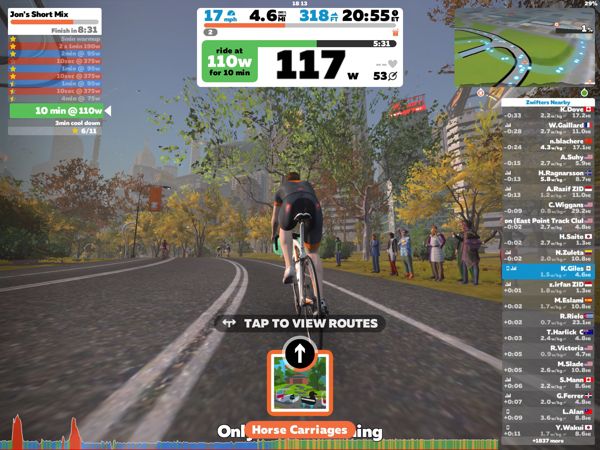 CycleOps M2 Bike Smart Trainer ride view