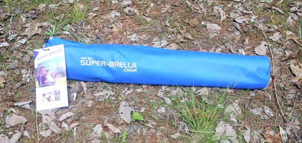 Super brella umbrella chair in bag