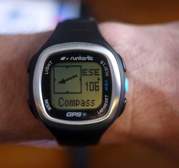 Runtastic GPS heart rate monitor watch compass