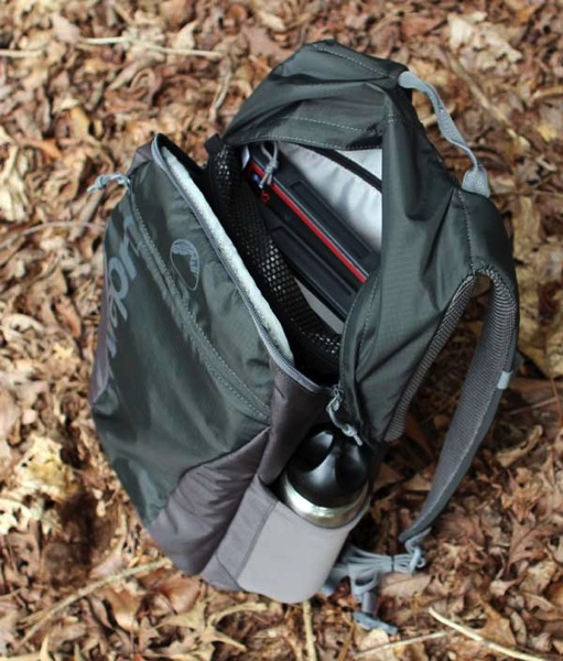 Lowepro upper compartment photography backpack