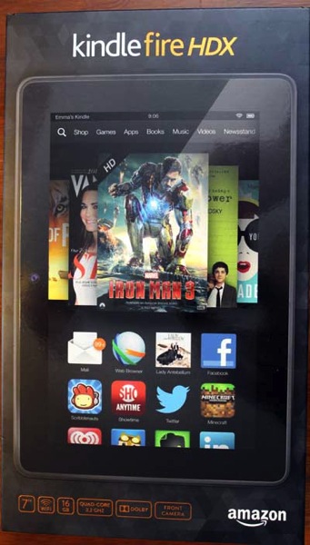 Kindle fire hdx 7 tablet box