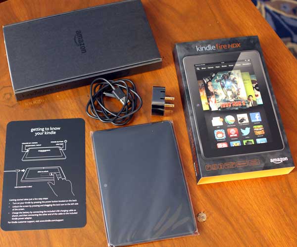 Kindle fire hdx 7 tablet unboxing