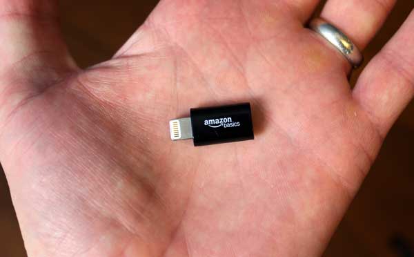 Amazonbasics lightning micro USB adapter 600