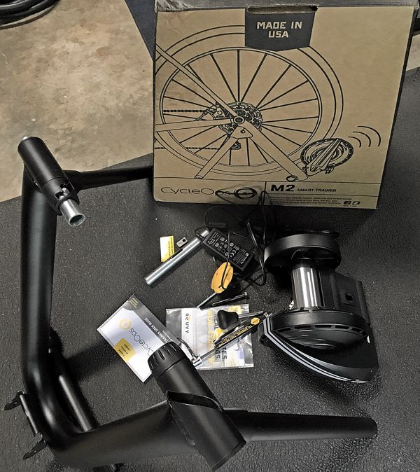 CycleOps M2 Bike Smart Trainer what comes in the box