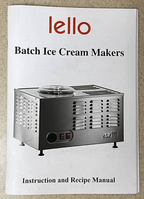 lello_musso_pola_ice_cream_machine instructions_and_recipe_book