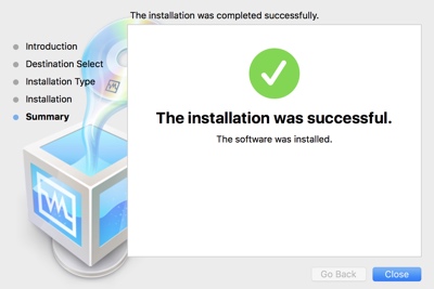 virtualbox installation successful