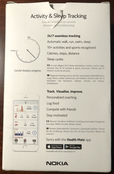 Nokia activity sleep watch top