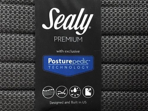 law tag number on sealy mattress