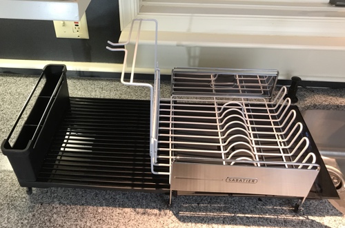  Sabatier Expandable Stainless Steel Dish Rack with